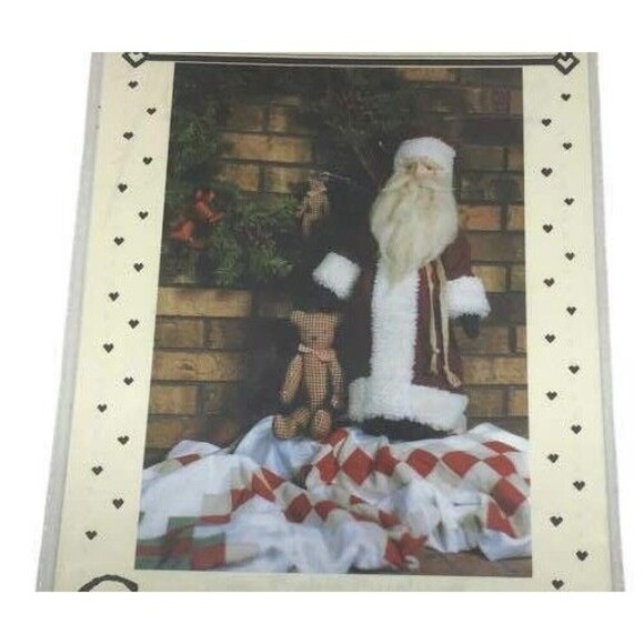 Doll St Nick Father Christmas Prairie Bears Pattern Country Threads 304 Jointed - Picture 3 of 3